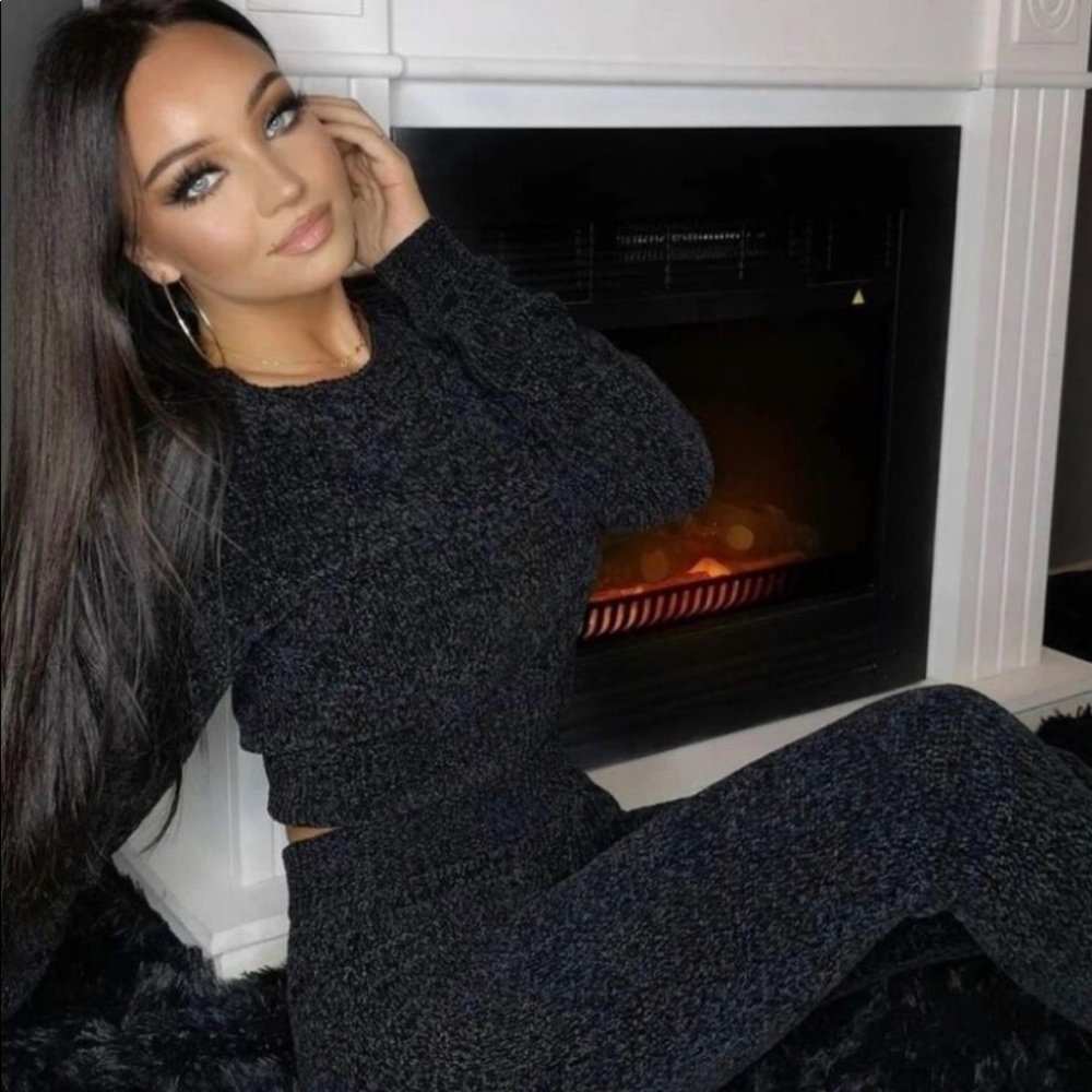 2 Piece Chenille knitted Loungewear Set
